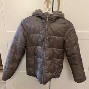 Abercrombie Kids Gray Puffer Jacket - great condition.